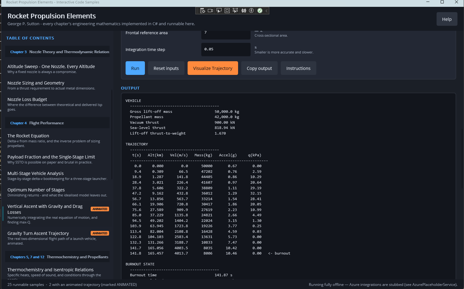 Rocket Propulsion Elements Toolkit - screen 5